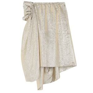 Stella McCartney Lurex Gathered Brynn skirt Gold size 4